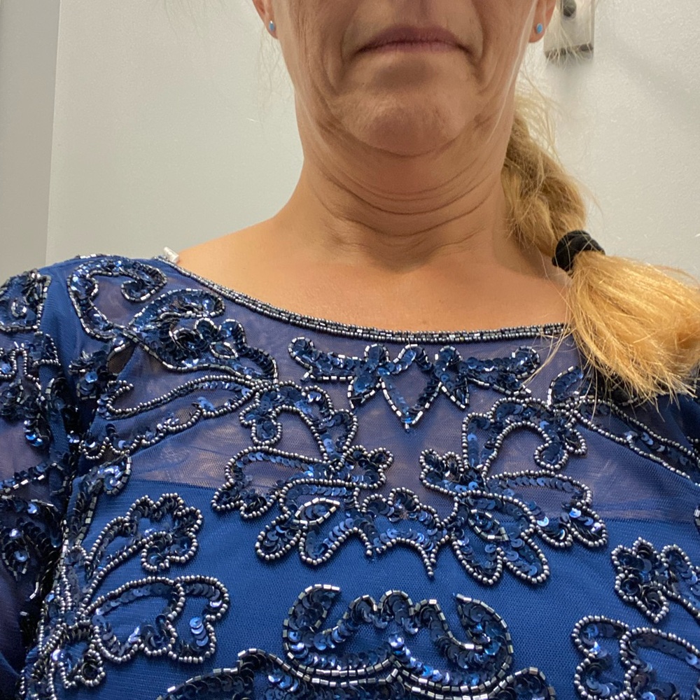 Oleg Cassini Mother of the Groom/Bride Dress - MBlue -Size 12